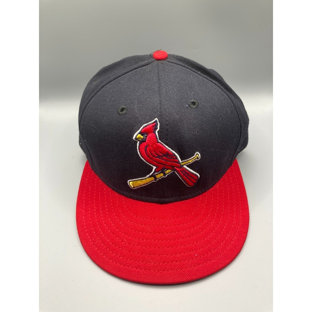 Vintage St Louis Cardinals New Era 59FIFTY Fitted Hat 7 1/8 MLB USA 90s Navy